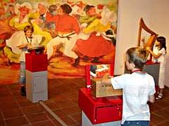 Sch�ler einer 4. Klasse an der REX Band